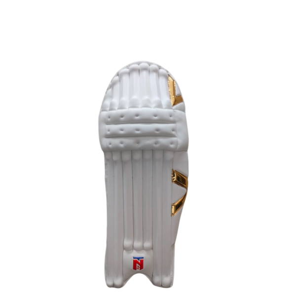 TNS Test White Cricket Batting Legguard (Batting Pad)