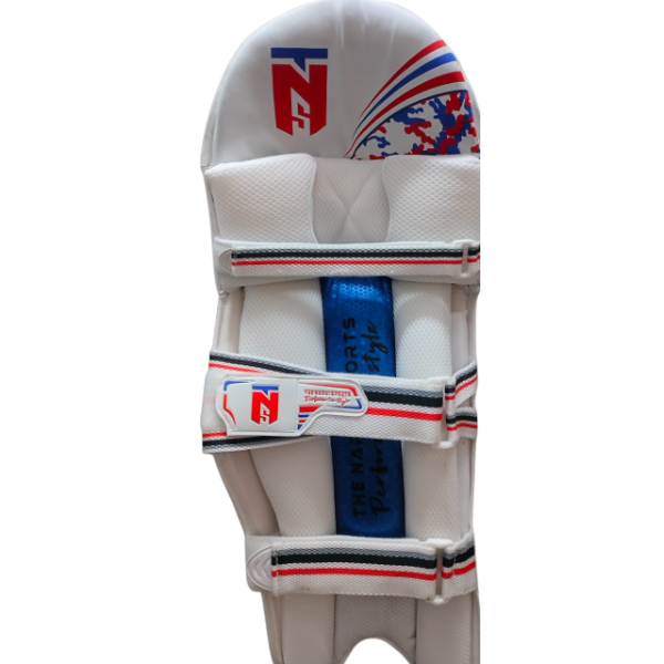 TNS Test White Cricket Batting Legguard (Batting Pad)